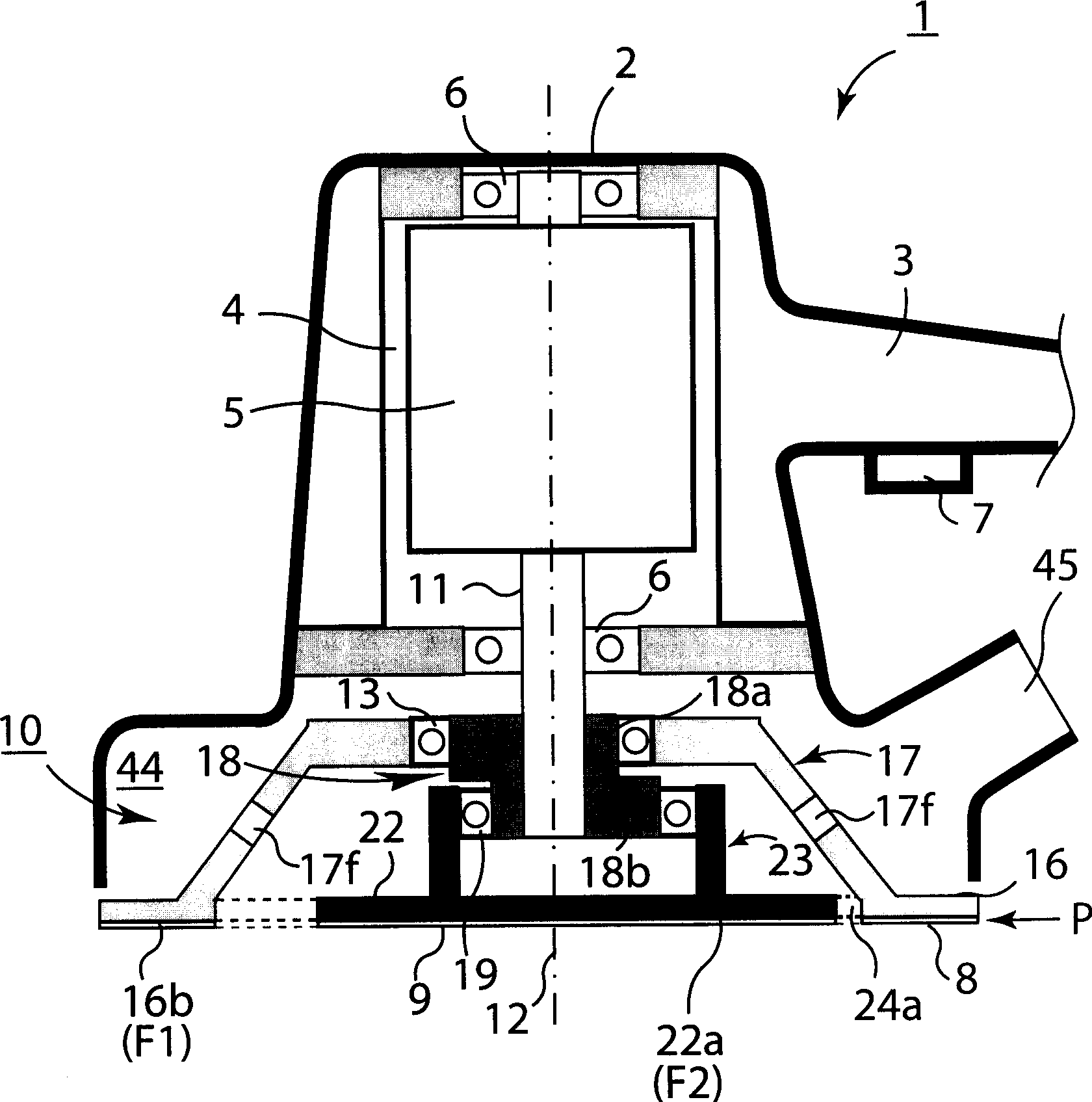 Anti-vibration arrangement, tool using said anti-vibration arrangement and its method for cleaning working surface