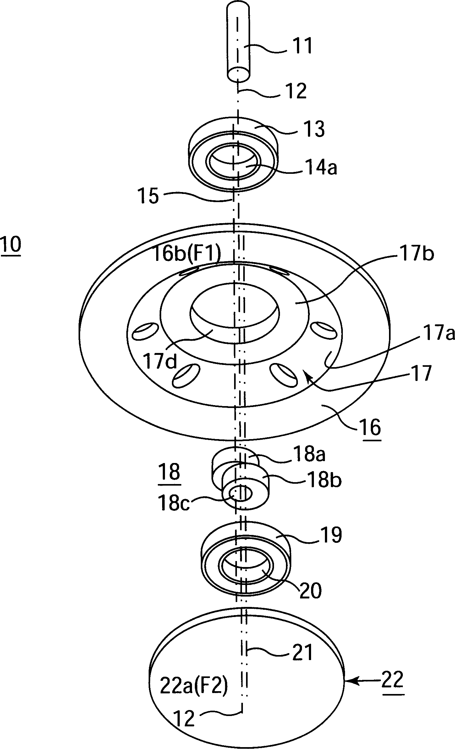 Anti-vibration arrangement, tool using said anti-vibration arrangement and its method for cleaning working surface