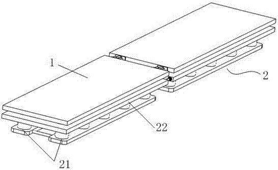 Floating platform capable of generating power through wave energy