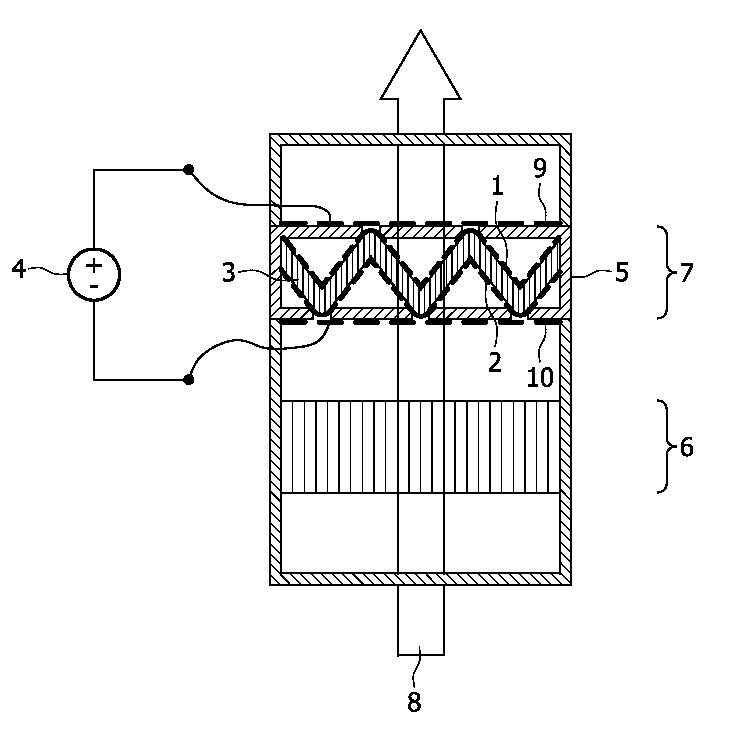 Electrostatic particle filter