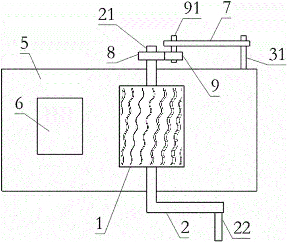 Roller-type wavy stripe cutting device