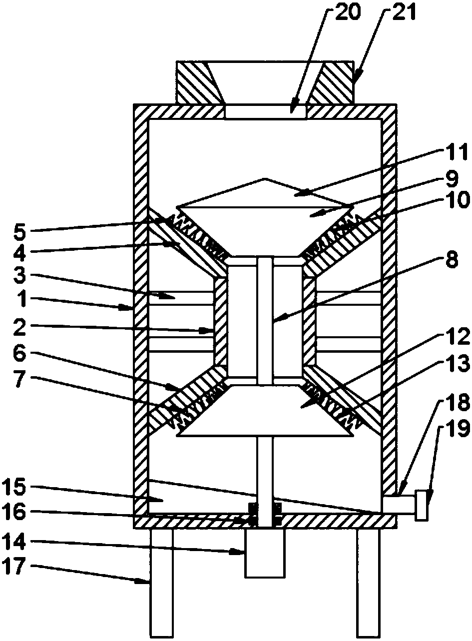 Grinding device for processing traditional Chinese medicine based on step-by-step grinding technology