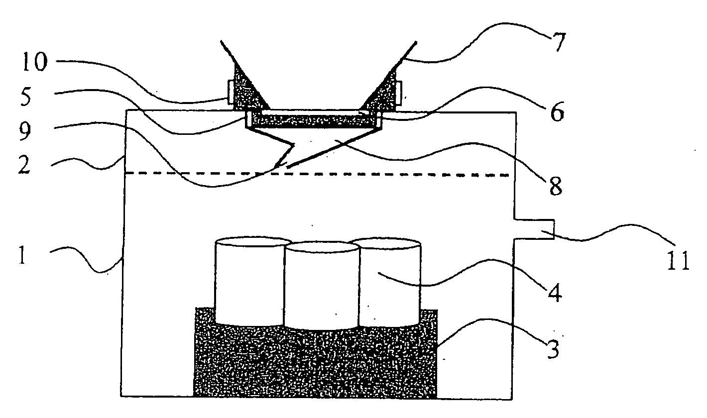 Apparatus and Method for Fractionating Liquids Charged with Particles