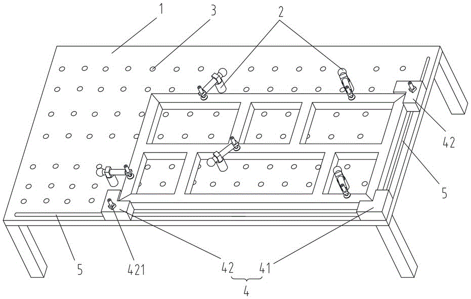 Welding platform used for welding photovoltaic equipment multifunctional cart frame