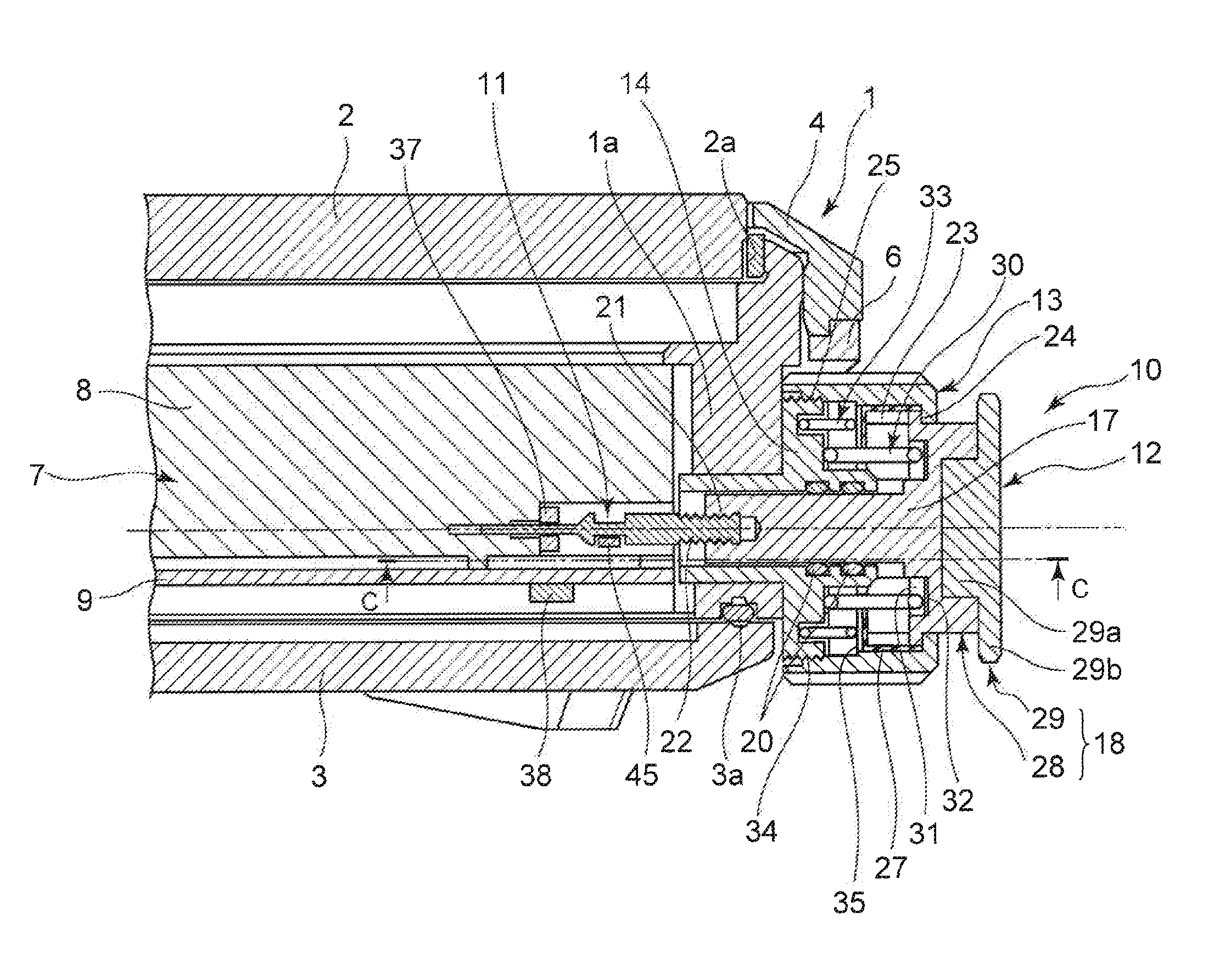 Switch device and wristwatch