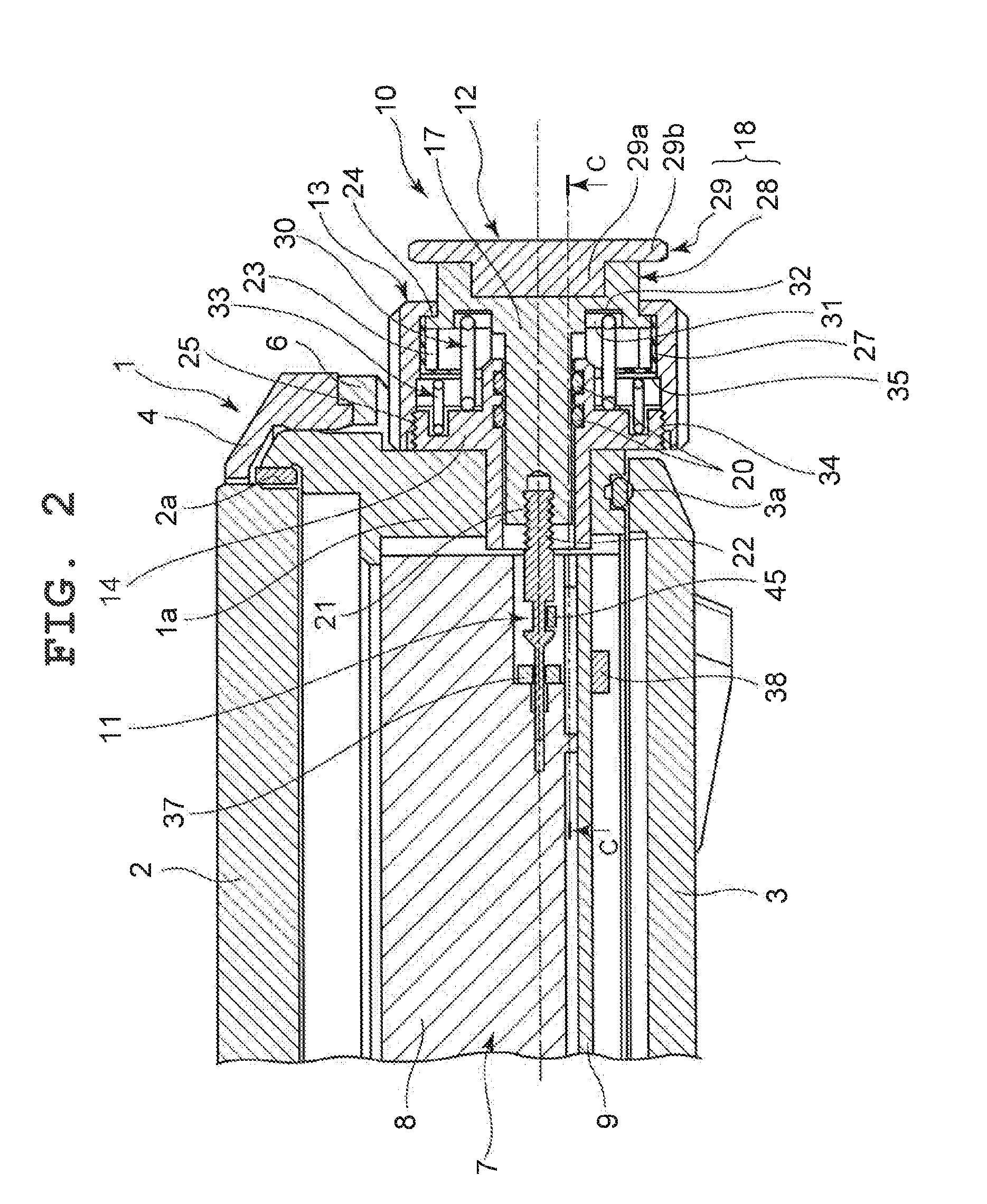 Switch device and wristwatch