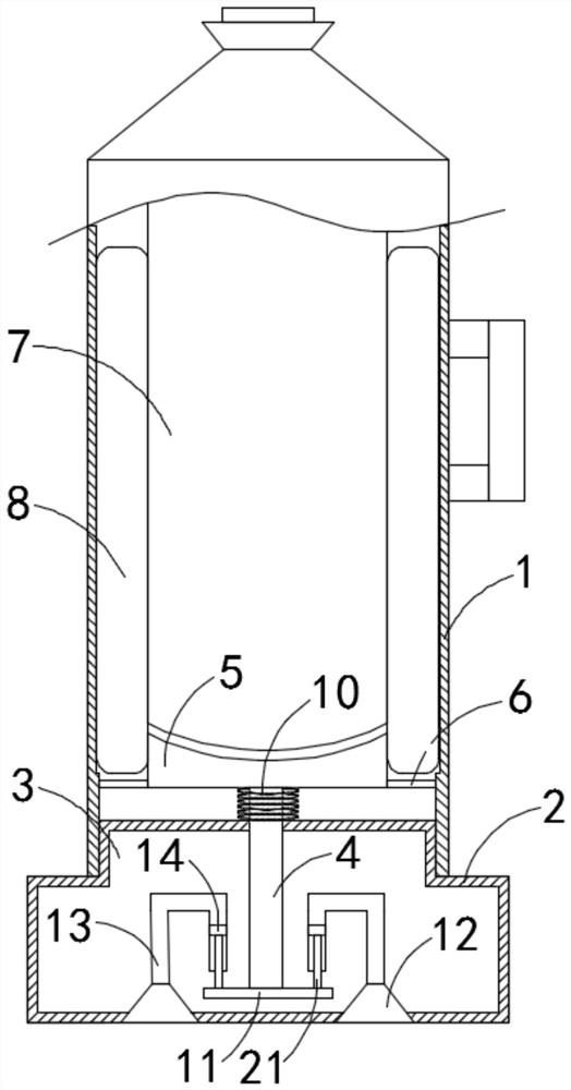 A kind of overturn-resistant thermos bottle