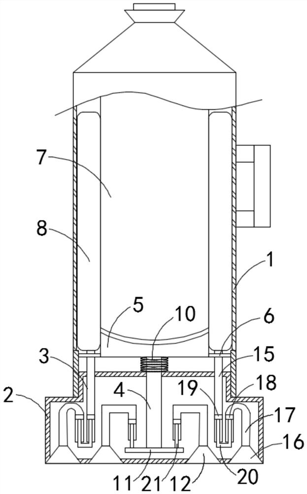 A kind of overturn-resistant thermos bottle