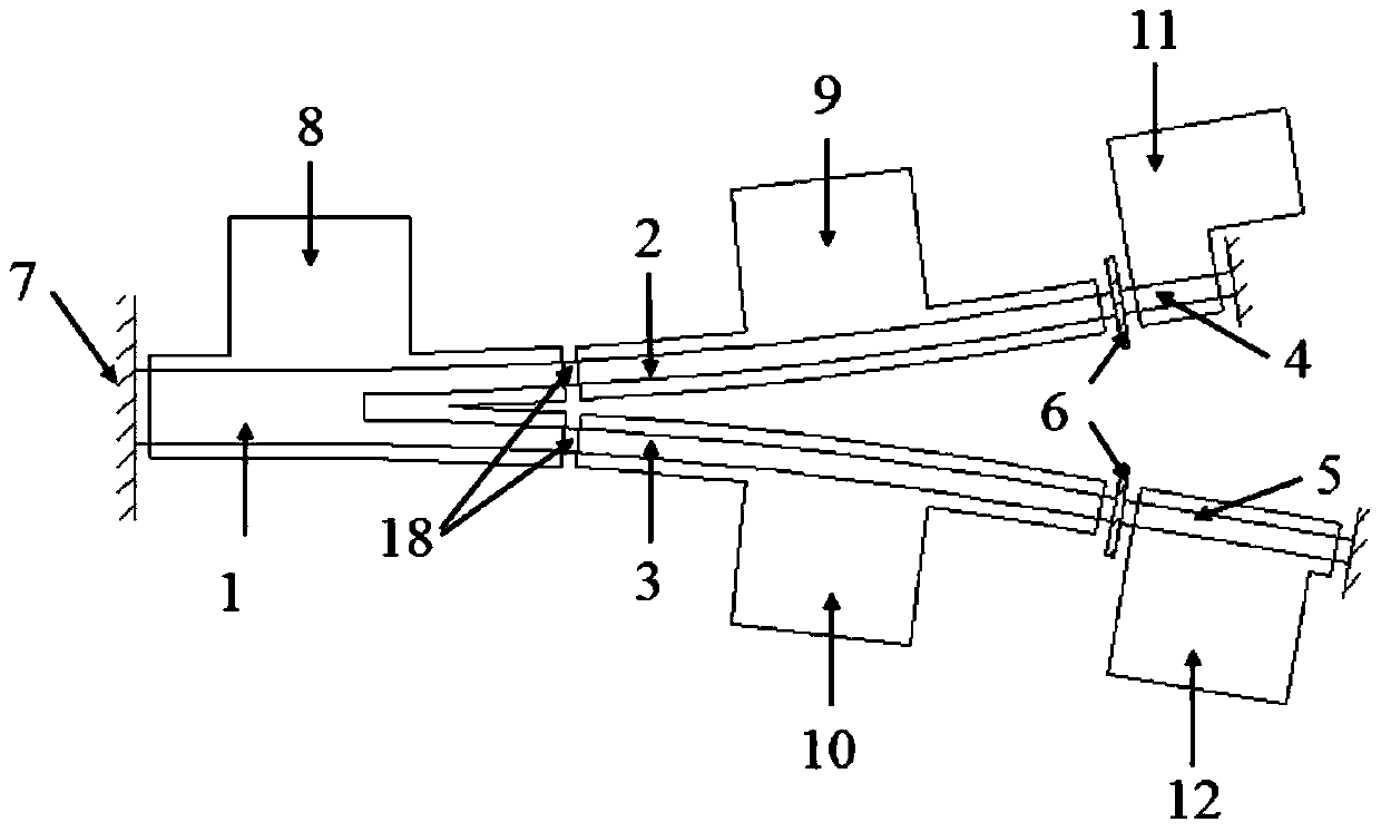 V-coupled cavity dual-wavelength semiconductor laser with continuously adjustable frequency interval