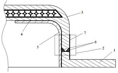 Integral hollow composite material firing box cover