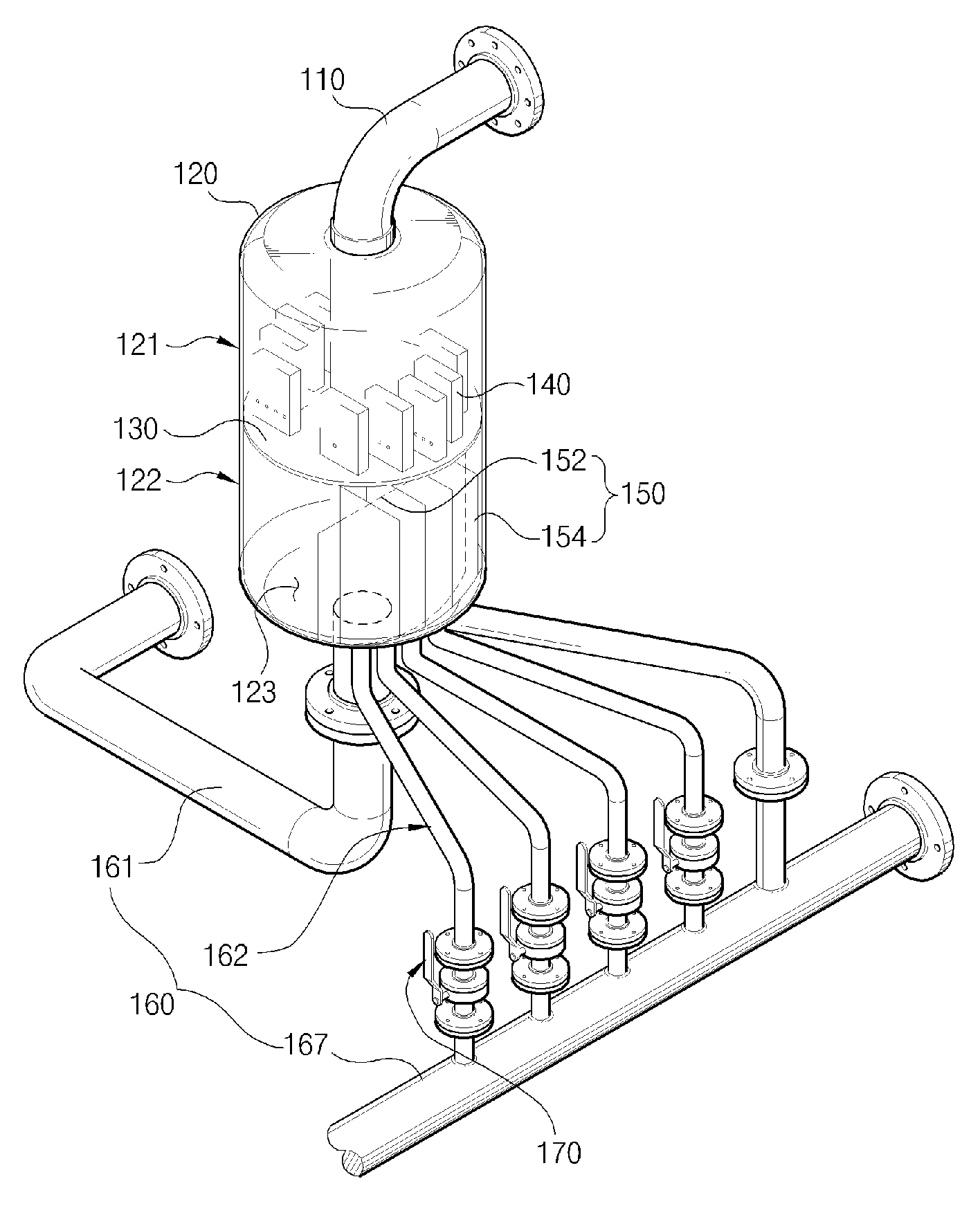 Liquid distribution device