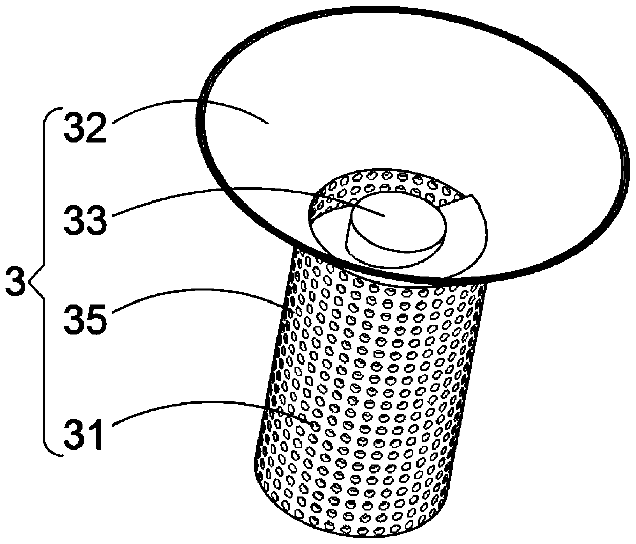 Rice screening device with dust removal function for rice production