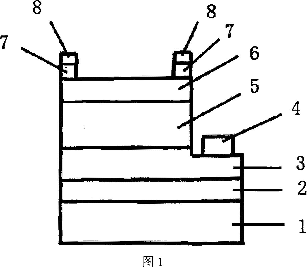 InAlGaN/GaN PIN photoelectric detector without strain