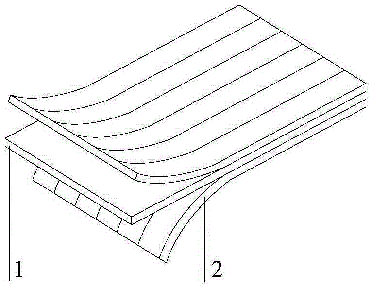 Composite material of high-ductility die-reinforced fiber and aluminum alloy and preparation method thereof