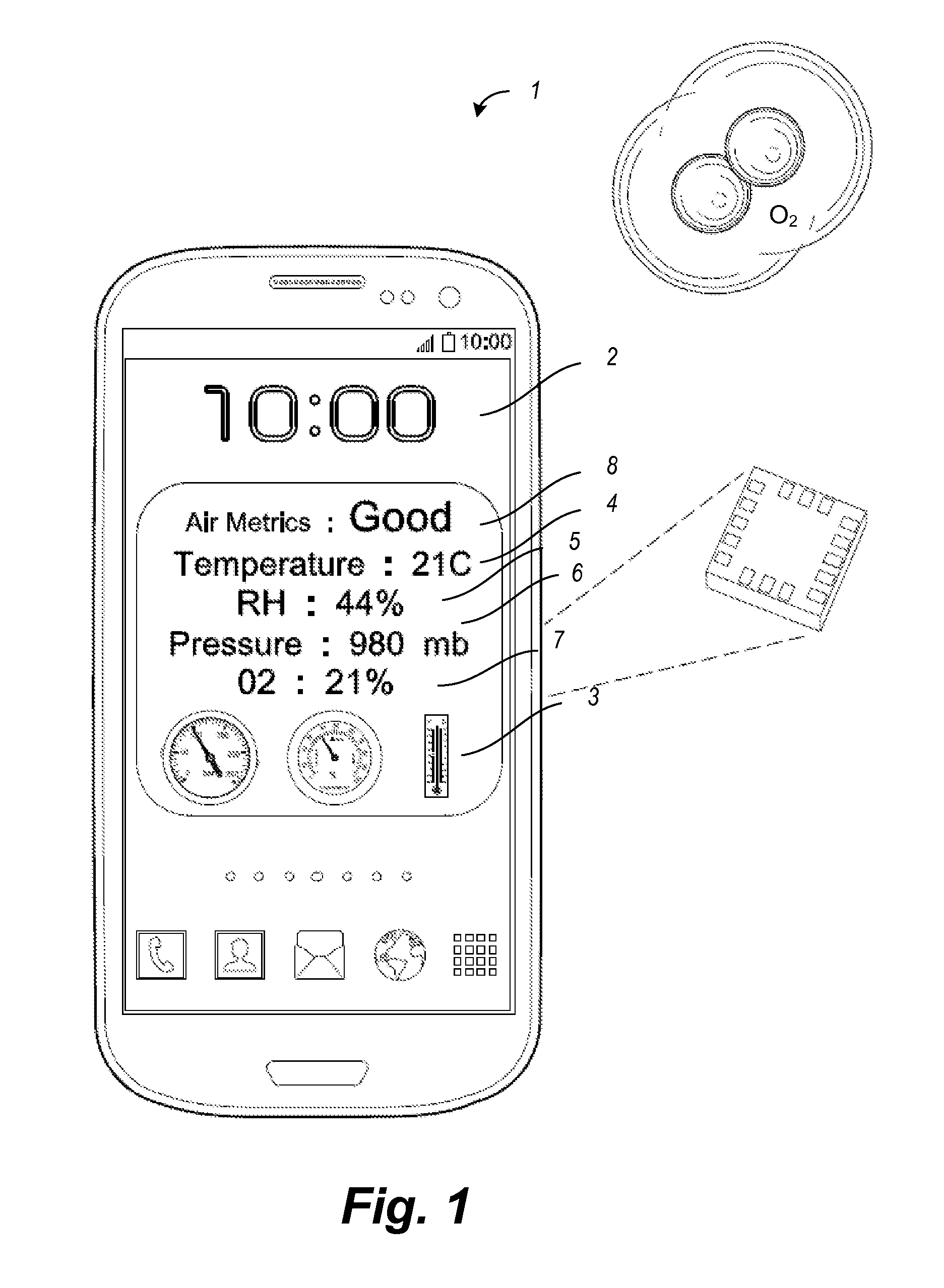 Durable miniature gas composition detector having fast response time