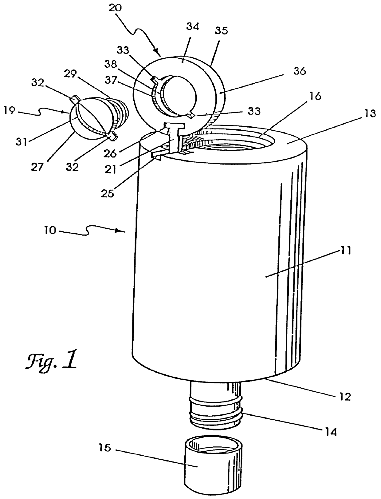 Dispensing container with top and bottom access ports and a dispensing manifold therefore