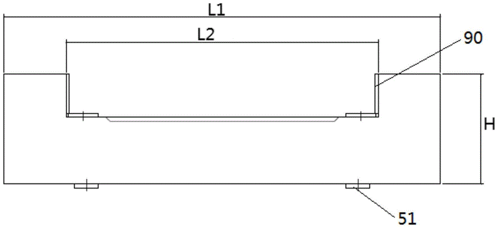 A kind of volcanic rock inorganic mineral fully poured busbar horizontal multi-layer gantry support