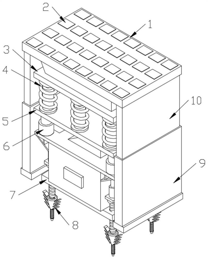 A safe anti-seismic multi-layer buffer building structure