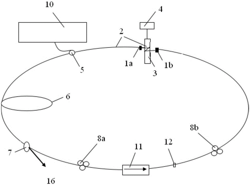 Pulse optical fiber laser and method for realizing time domain pulse slicing by using the same