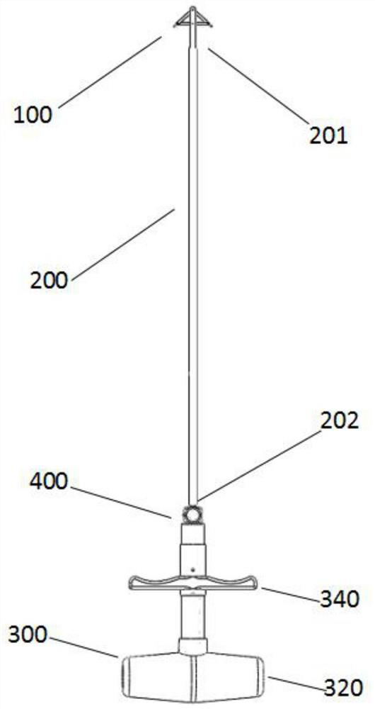 Suturing auxiliary device for small incision in thoracoabdominal cavity