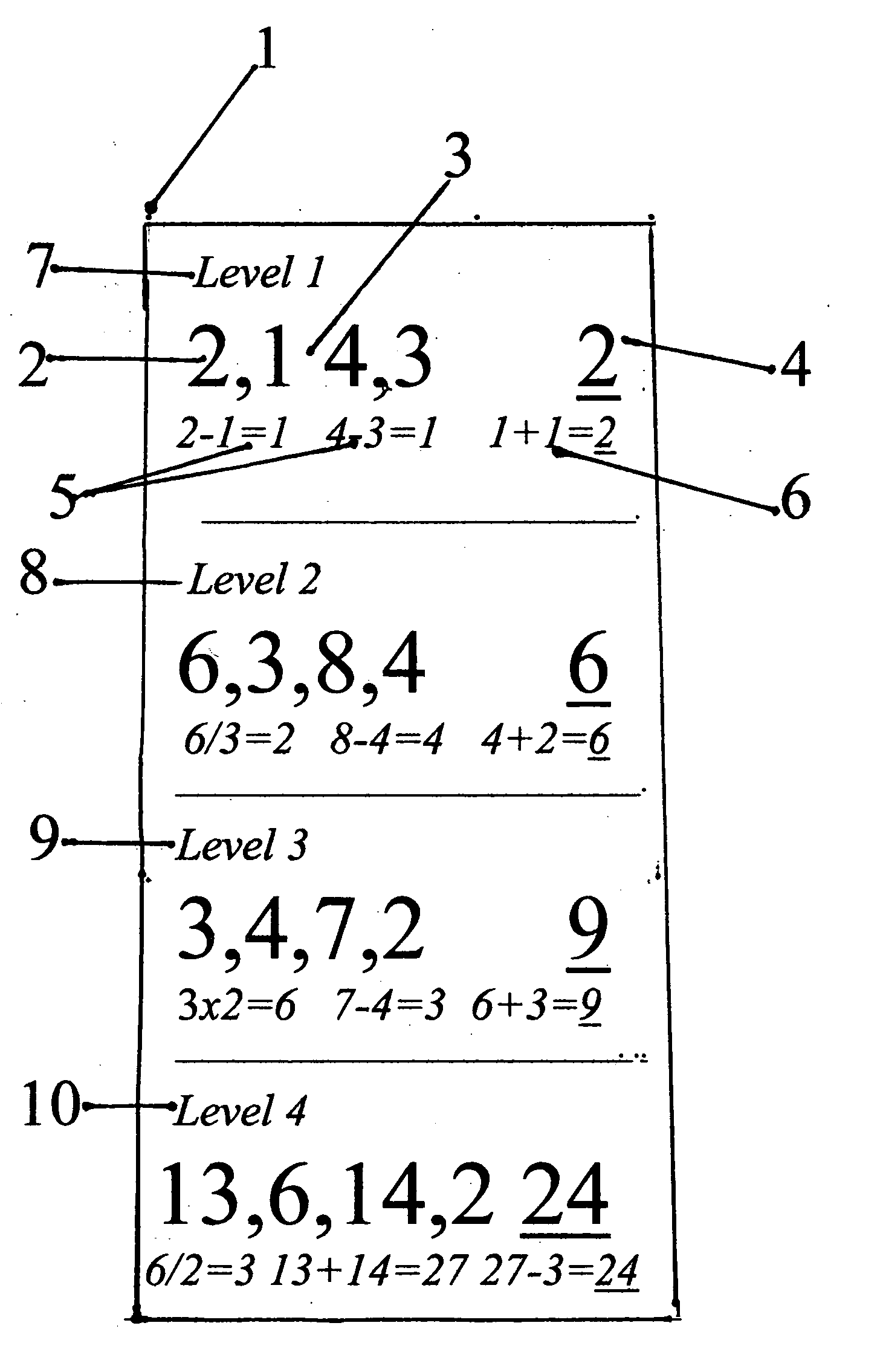 Mathematical problem solving game