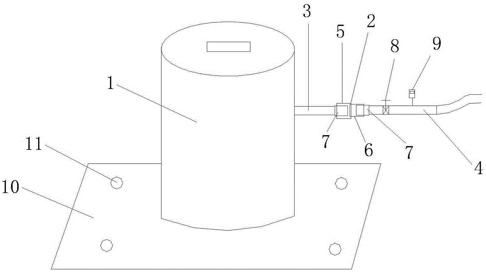 Displacement sensor protecting device and method