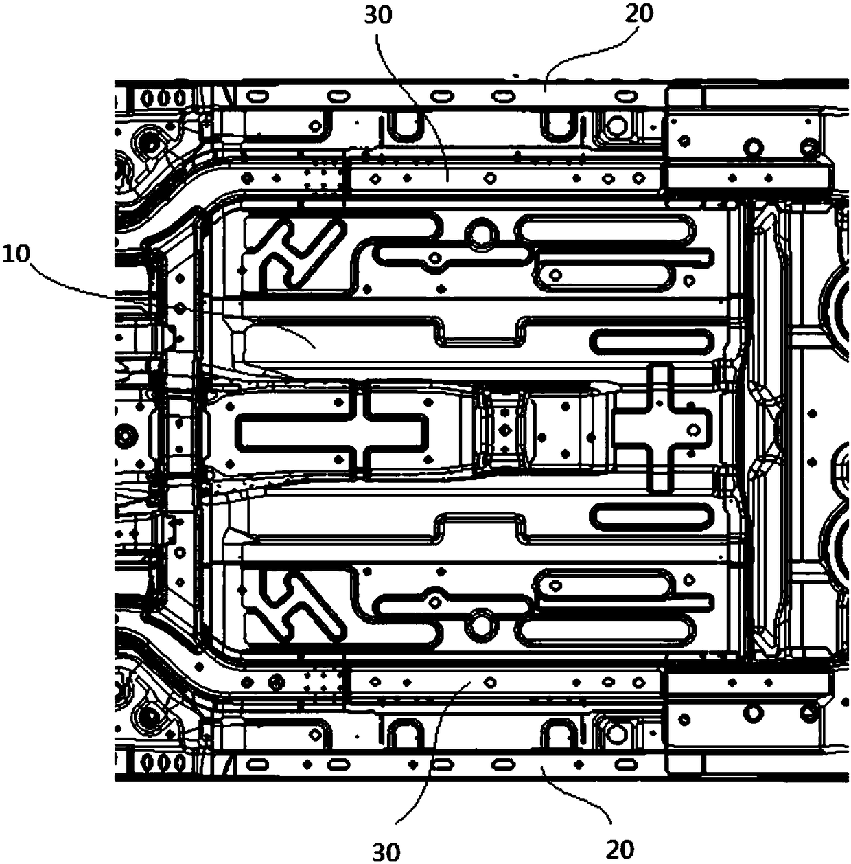 Body floor assembly and car