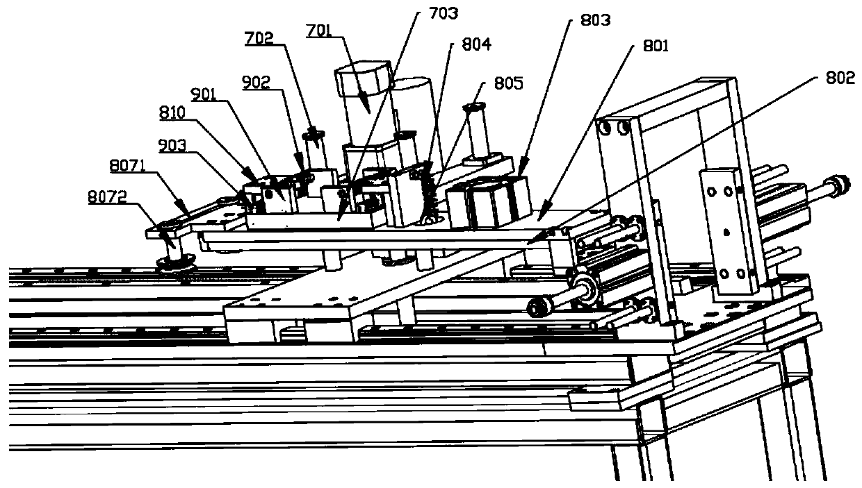 An automatic feeding device for stamping process of punch press