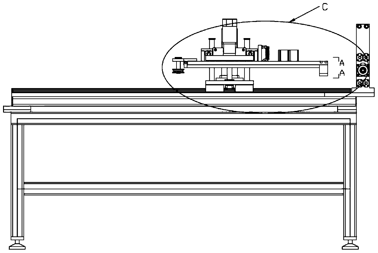 An automatic feeding device for stamping process of punch press