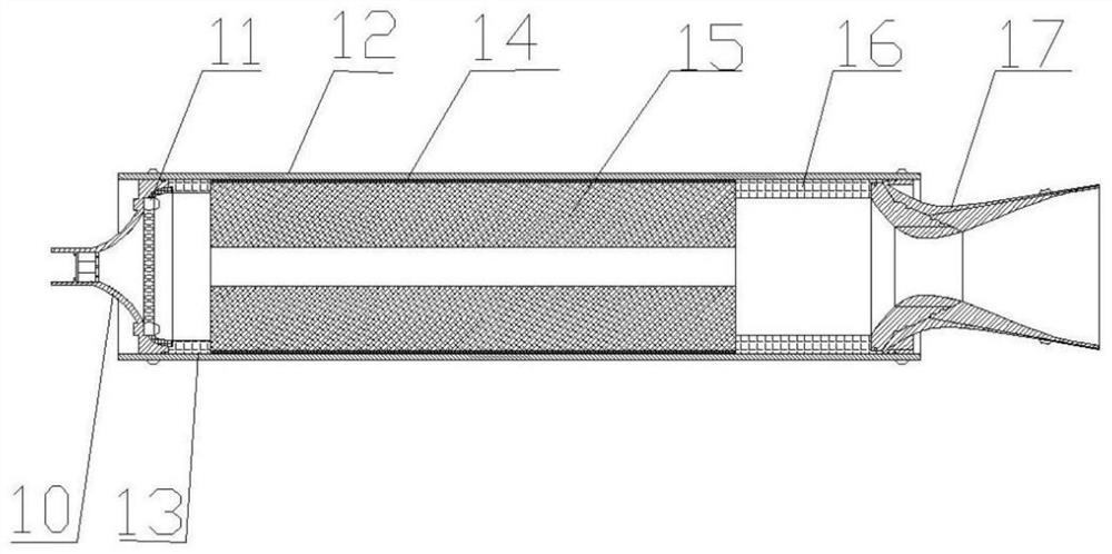 Extrusion type oxidizing agent supply solid-liquid mixing engine