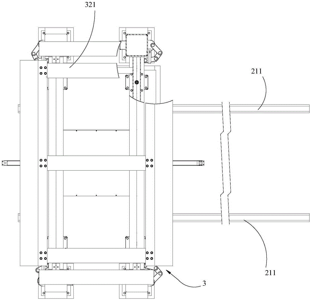 Disassembly and assembly device for levitation chassis of middle-low speed maglev trains