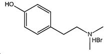 Preparation method of hordenine hydrochloride