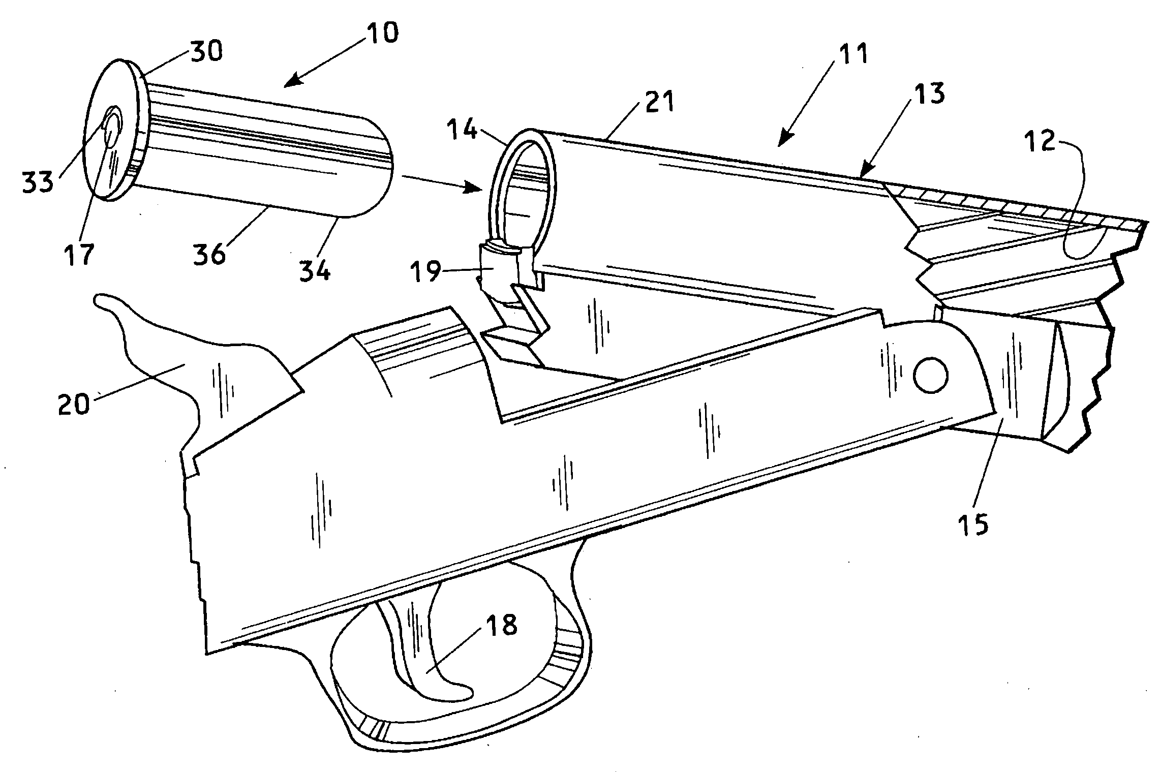 Muzzle-loading firearm and easily removable breech plug for use therewith