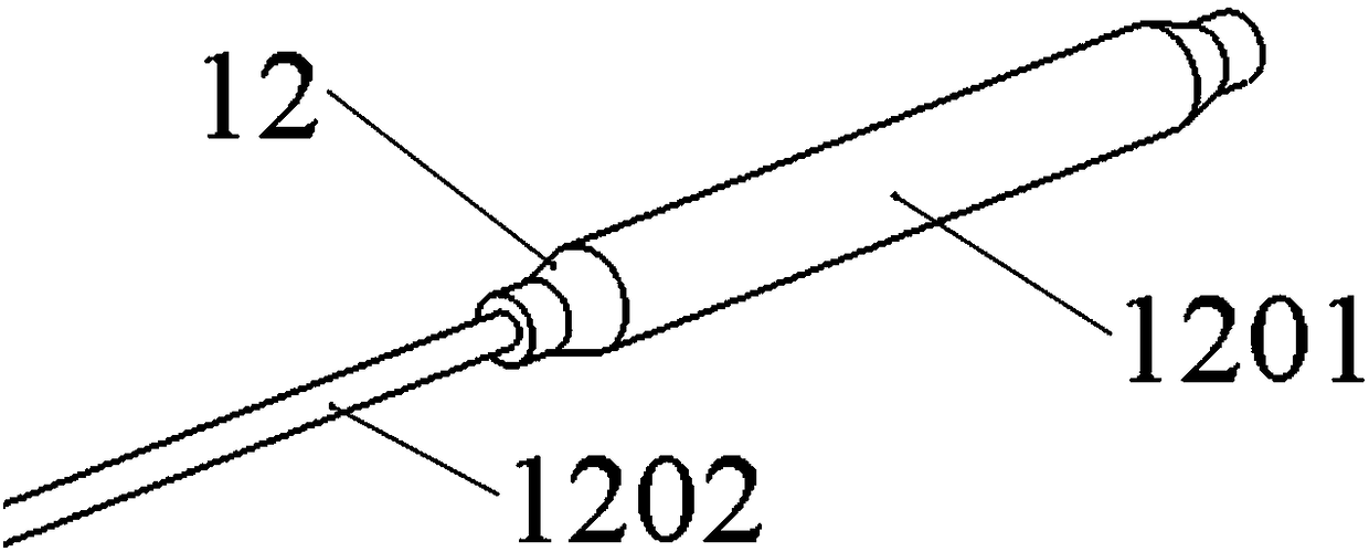 High-frequency induction laser composite welding device for sleeving of hollow copper pipe