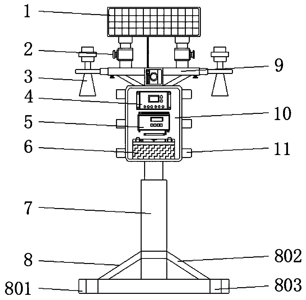 Water level alarm device for water conservancy project