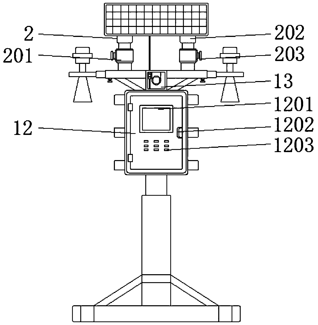 Water level alarm device for water conservancy project