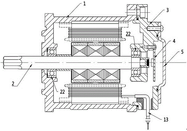 DC brushless motor for clutch