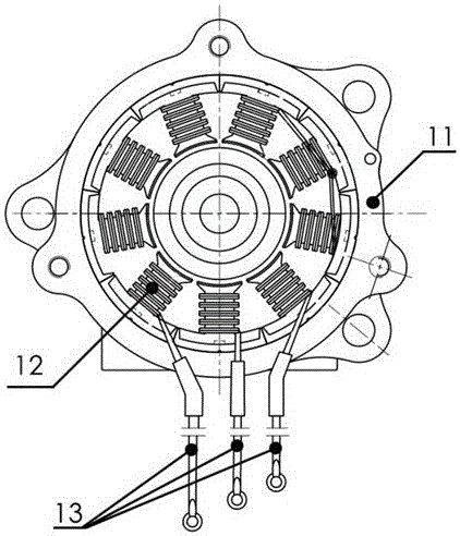 DC brushless motor for clutch