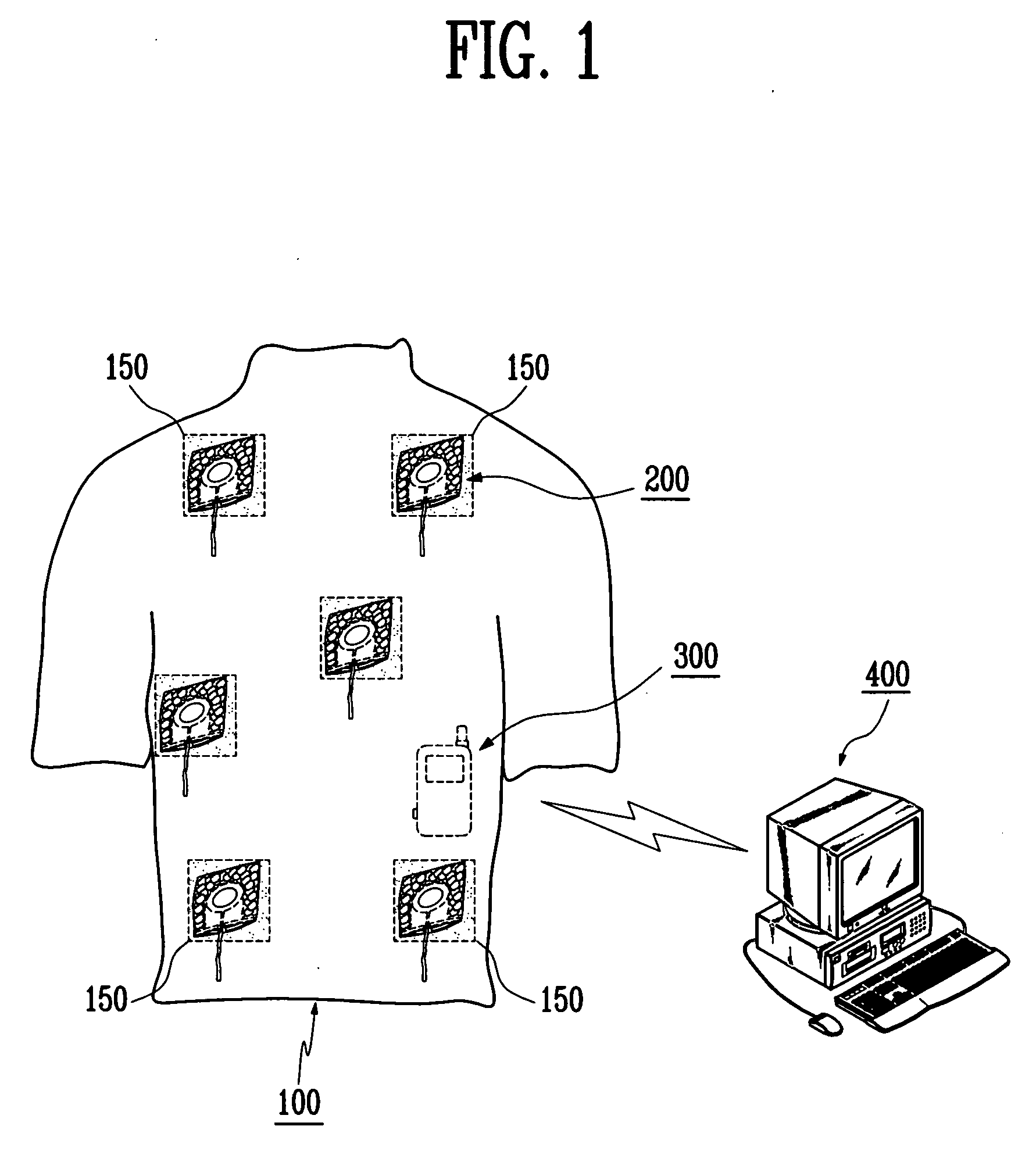 Wearable physiological signal detection module and measurement apparatus having the same