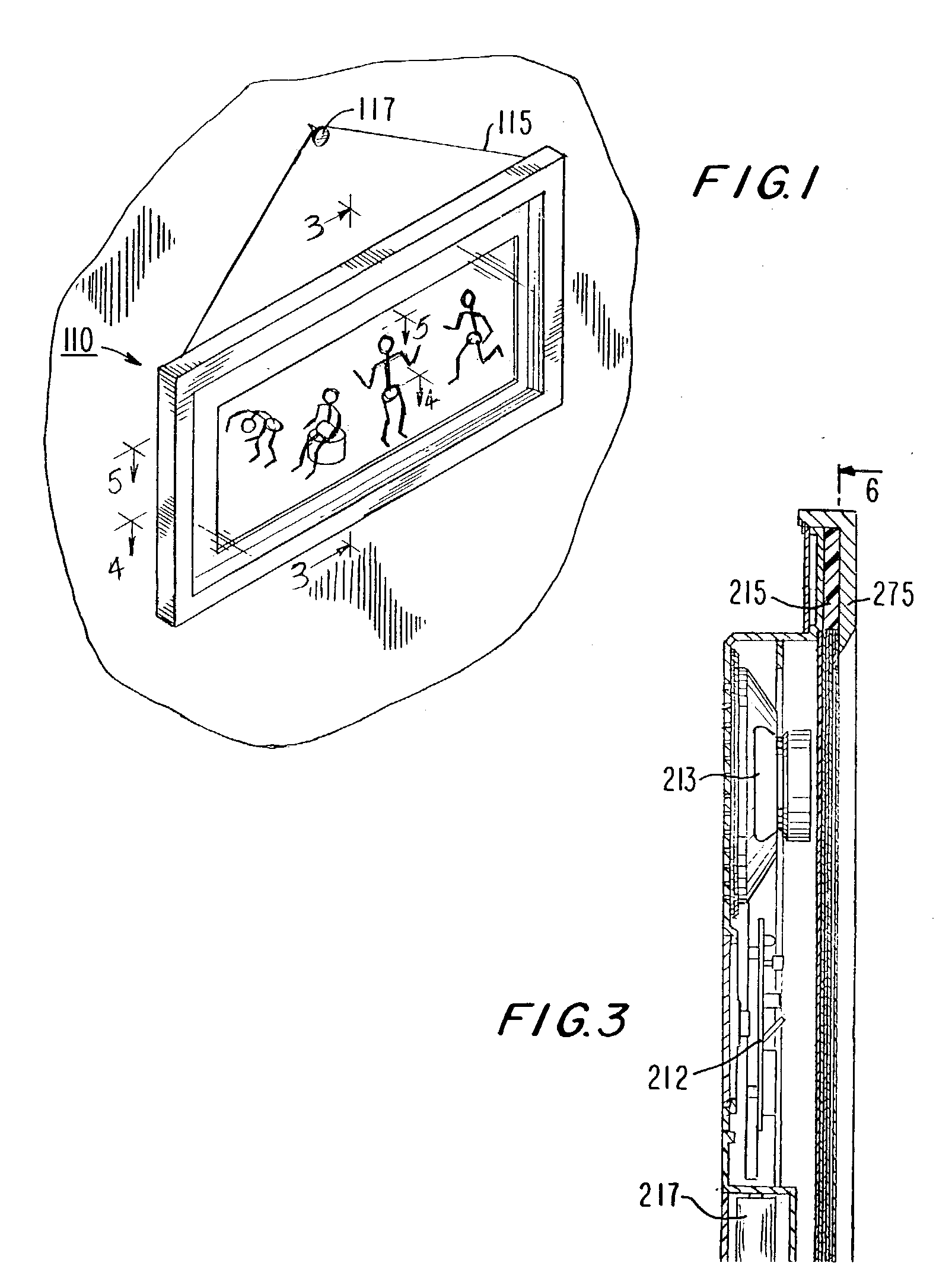 Audio-visual display device for pictorial artwork