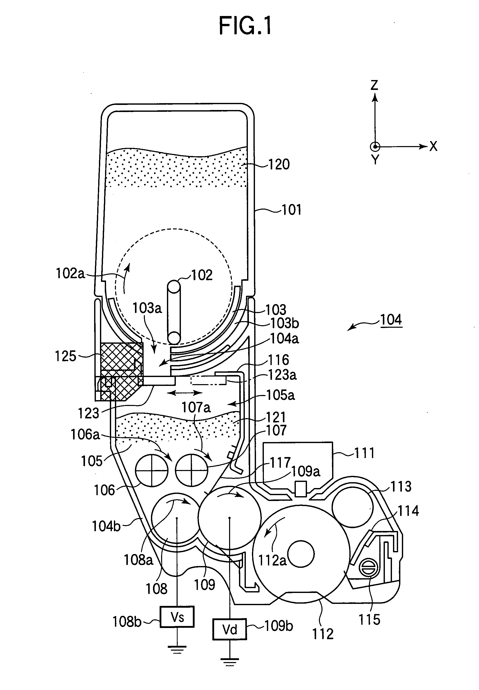 Developing device