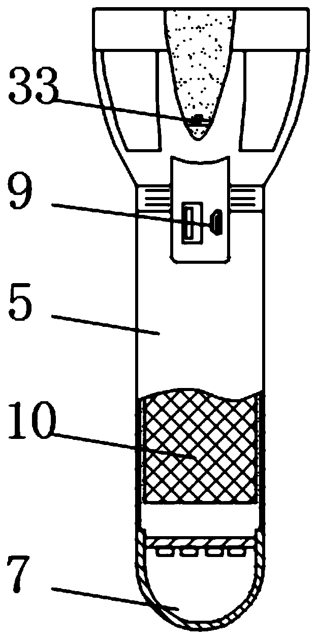 Flashlight provided with photovoltaic power generation