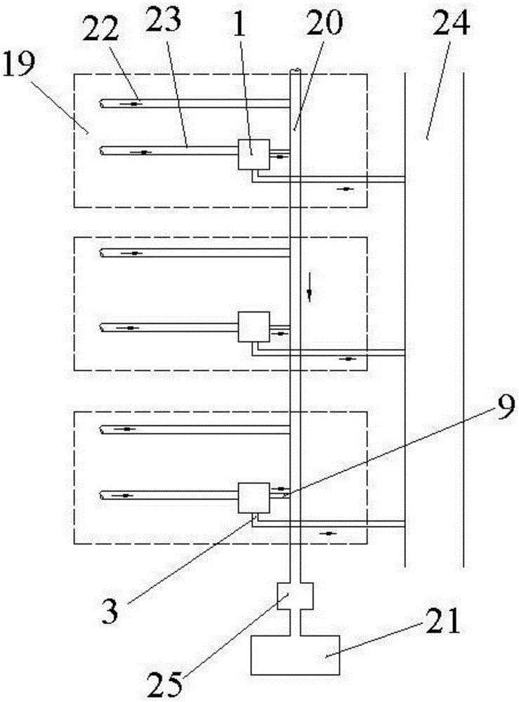 Separate system pipe network based area fragmented rainwater abandoned flow treatment system