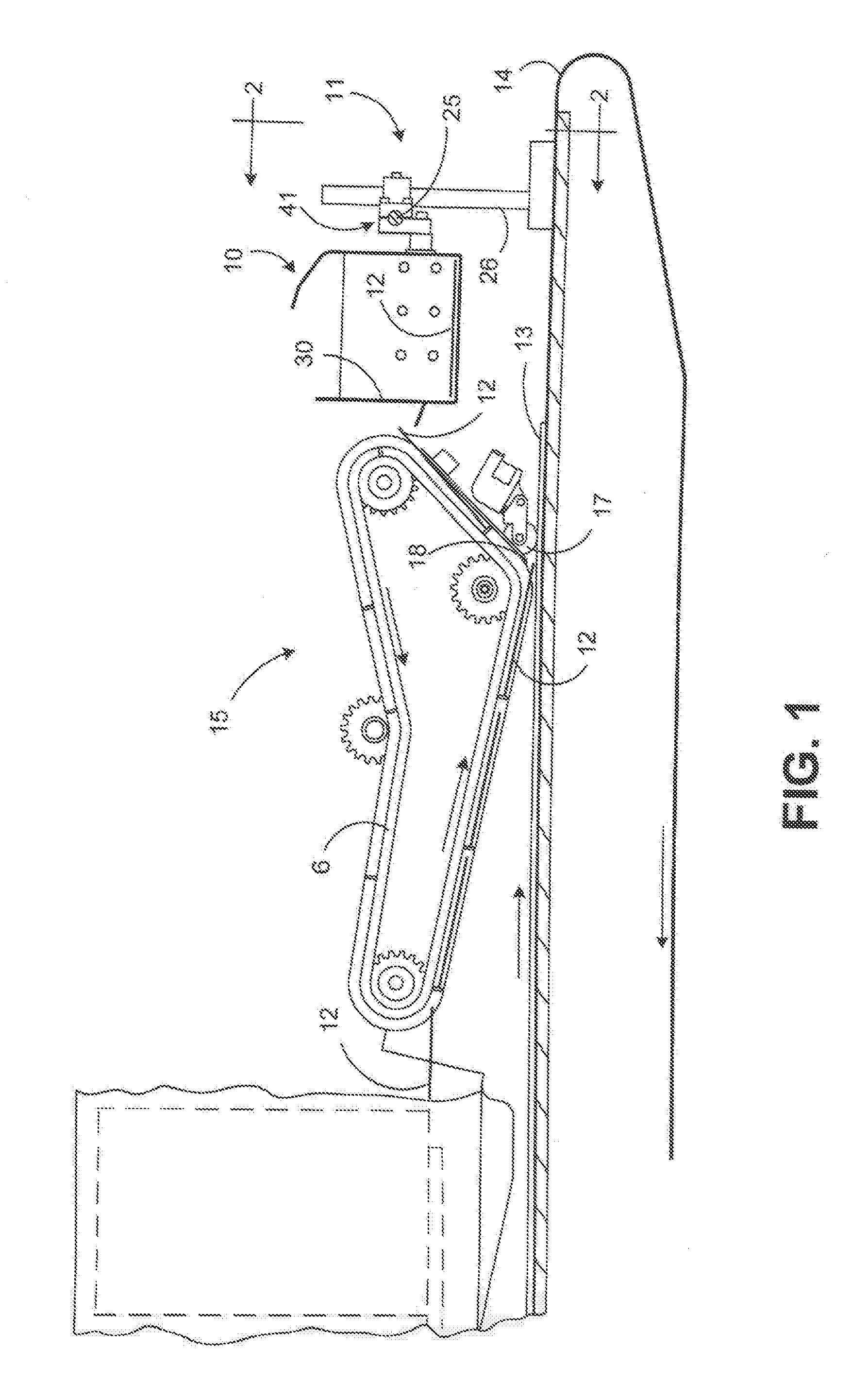 Vibrating tray for diverted card inserts