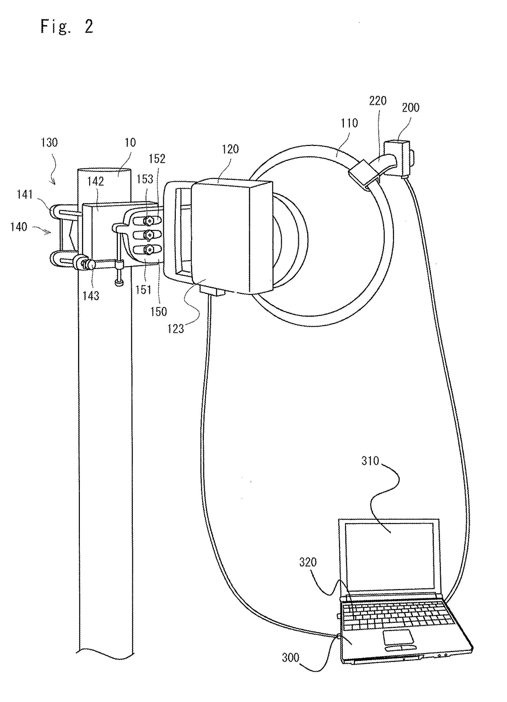 Antenna orientation adjustment assistance device and antenna device installation method