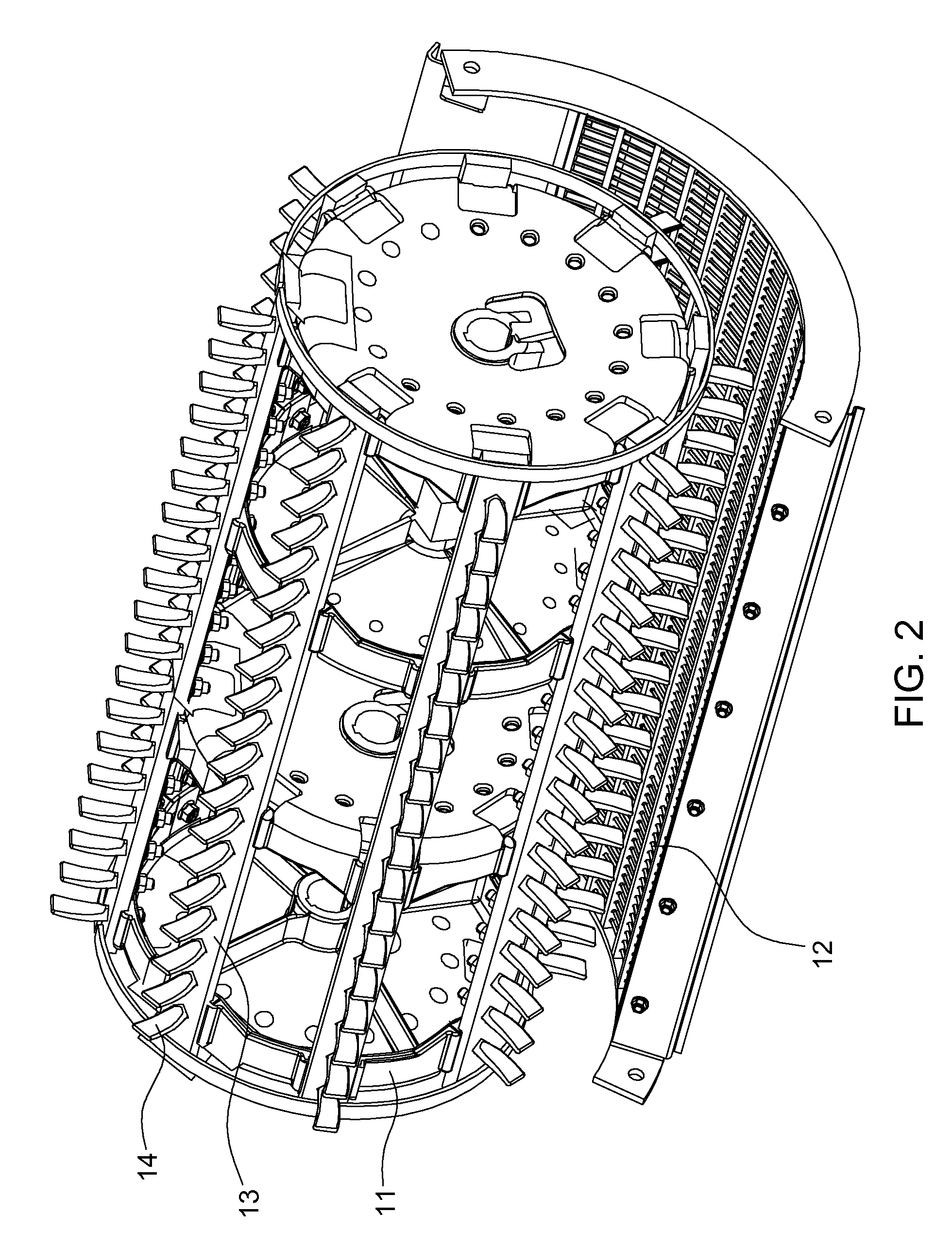 Threshing and Separating Device and Combine Harvester Having the Same