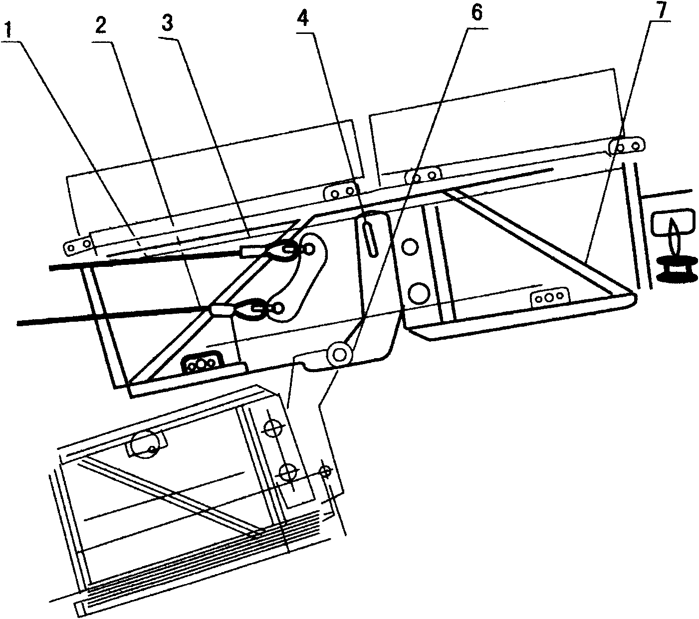 Folding discharging rubber belt conveyor