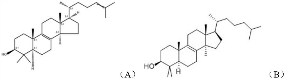 Method for separating lanosterol and dihydrolanosterol