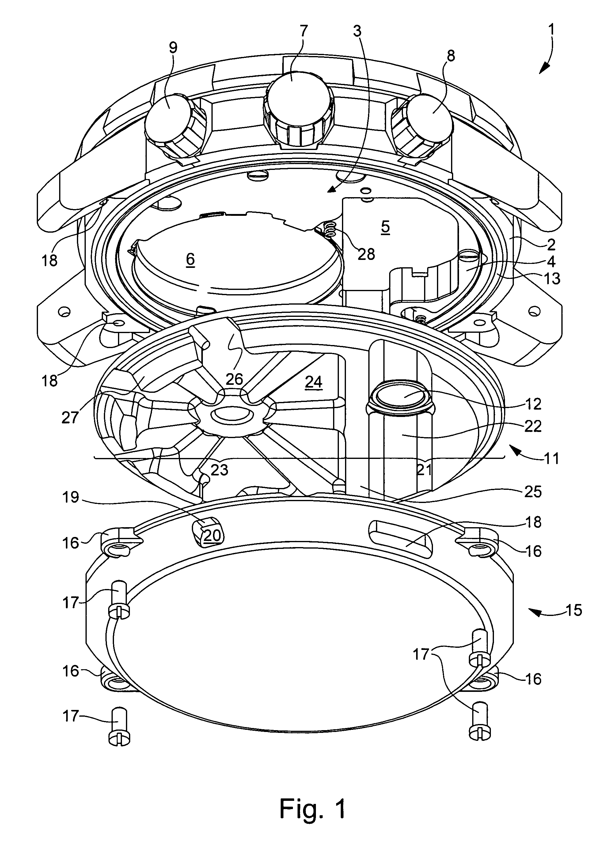 Watch including a pressure sensor