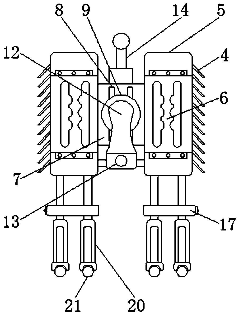 A medical rotating arm type hot air box